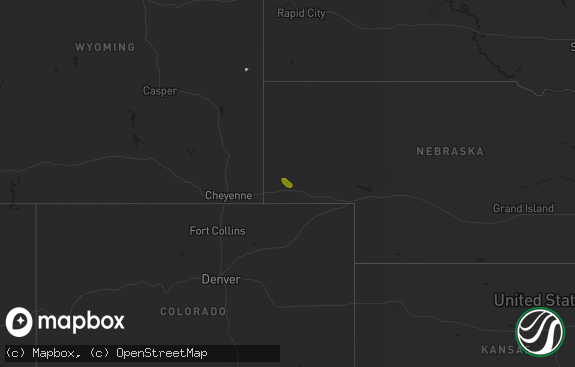 Hail map preview on 09-08-2018