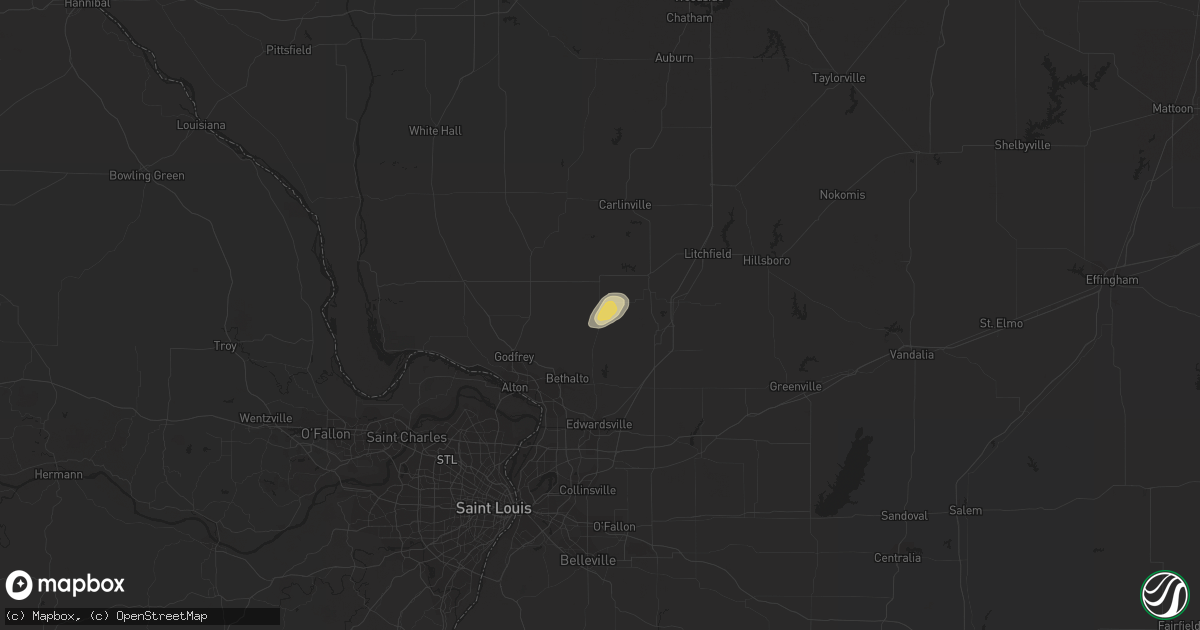 Hail map in Bunker Hill, IL on September 8, 2020