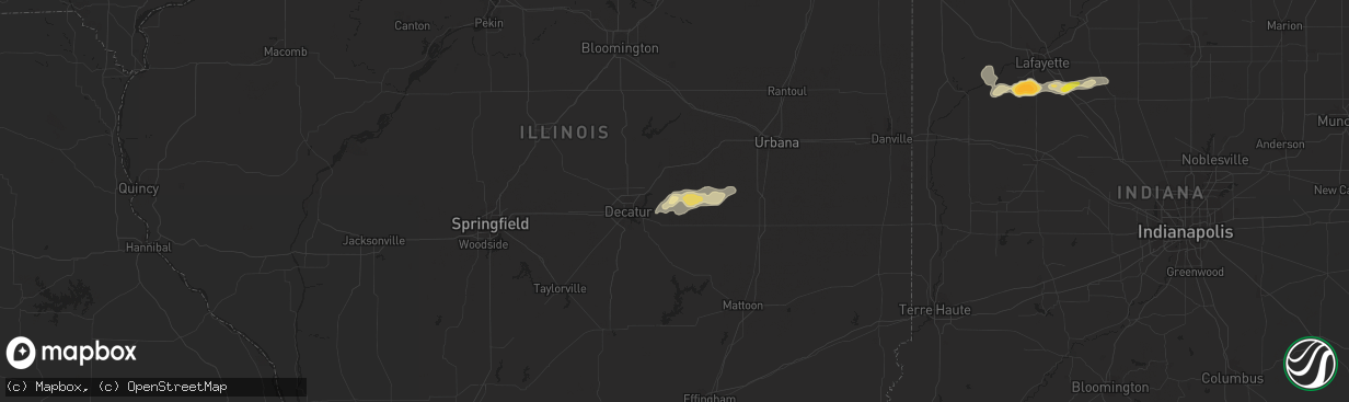 Hail map in Cerro Gordo, IL on September 8, 2020