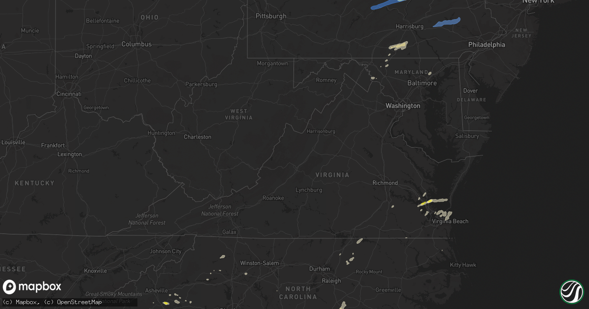 Hail Map in Virginia on September 8, 2021 HailTrace