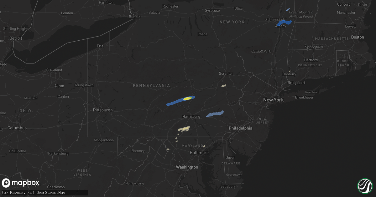 Hail map on September 8, 2021