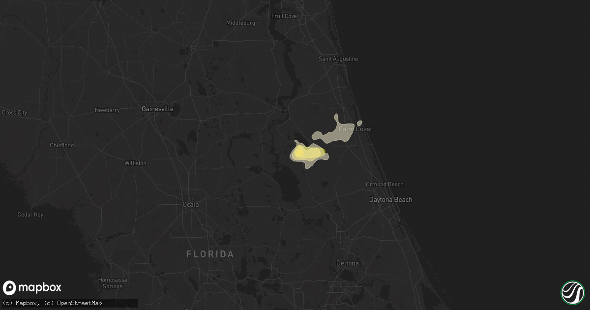 Hail map in Crescent City, FL on September 8, 2023