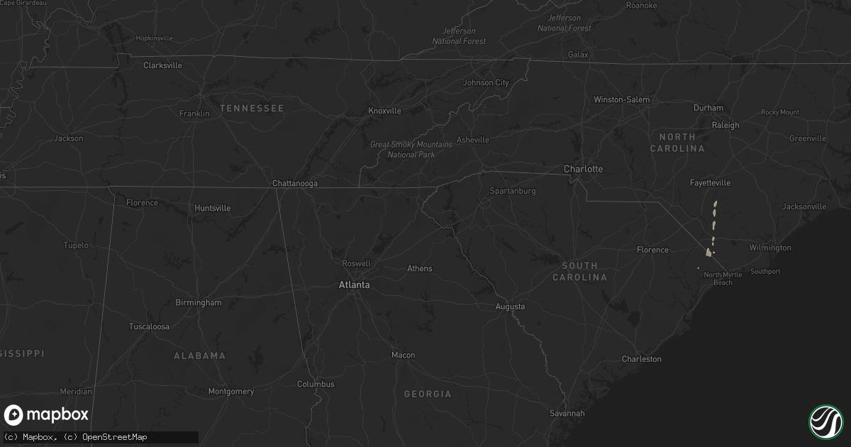 Hail map in Missouri on September 8, 2023