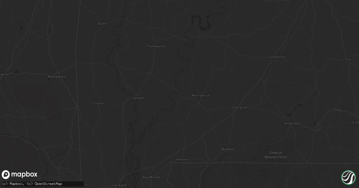 Hail map in Murfreesboro, AR on September 8, 2023