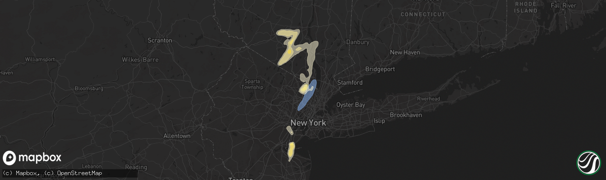 Hail map in Township Of Washington, NJ on September 8, 2023