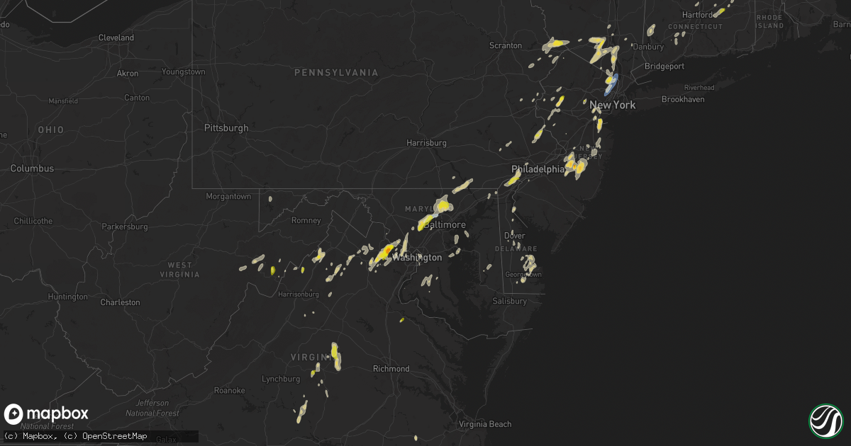 Hail map on September 8, 2023