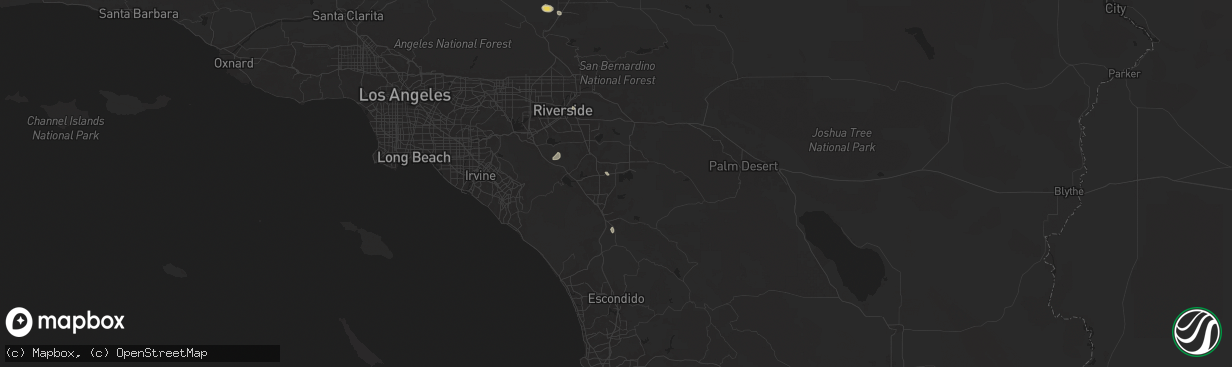 Hail map in Winchester, CA on September 8, 2024