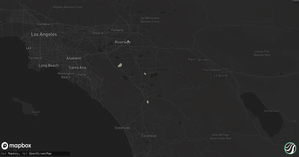 Hail map in Winchester, CA on September 8, 2024
