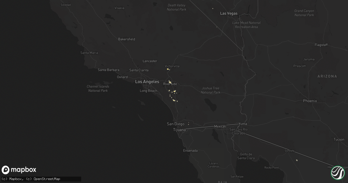 Hail map on September 8, 2024