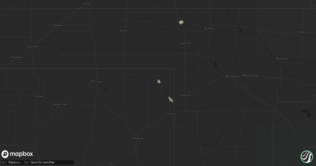 Hail map in Follett, TX on September 8, 2025