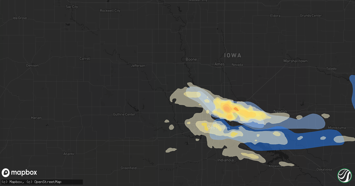 Hail map in Bouton, IA on September 8, 2026