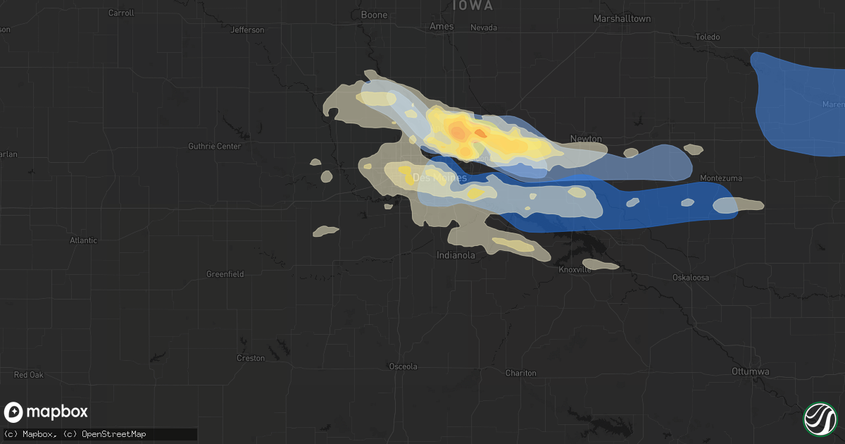 Hail map in Norwalk, IA on September 8, 2026