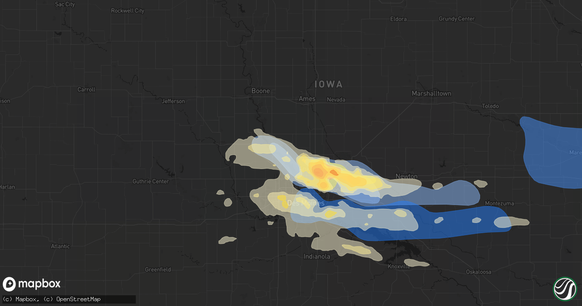 Hail map in Polk City, IA on September 8, 2026