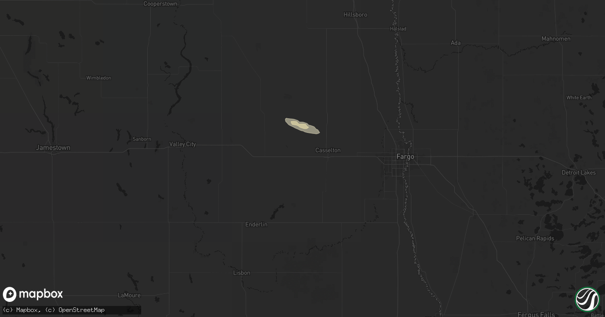 Hail map in Wheatland, ND on September 8, 2026
