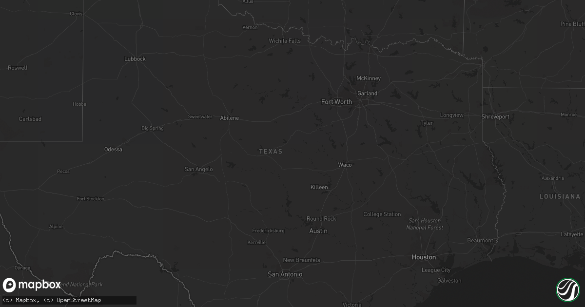 Hail map on September 9, 2011