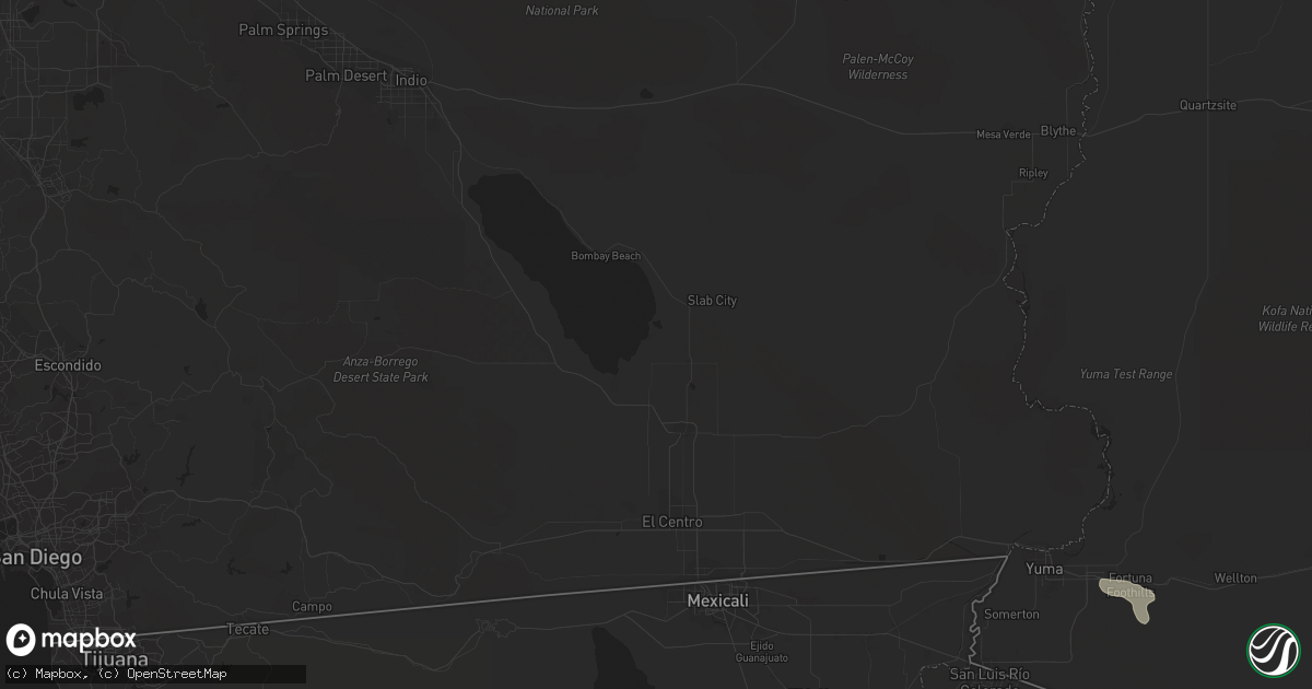 Hail map in Pearblossom, CA on September 9, 2012