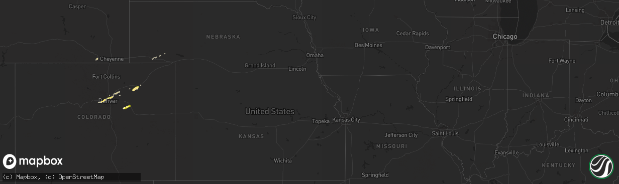 Hail map in Arizona on September 9, 2013