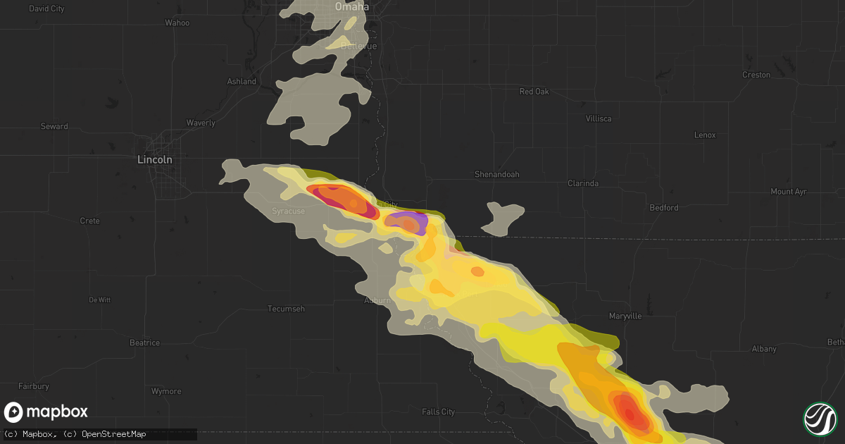 Hail map in Hamburg, IA on September 9, 2014