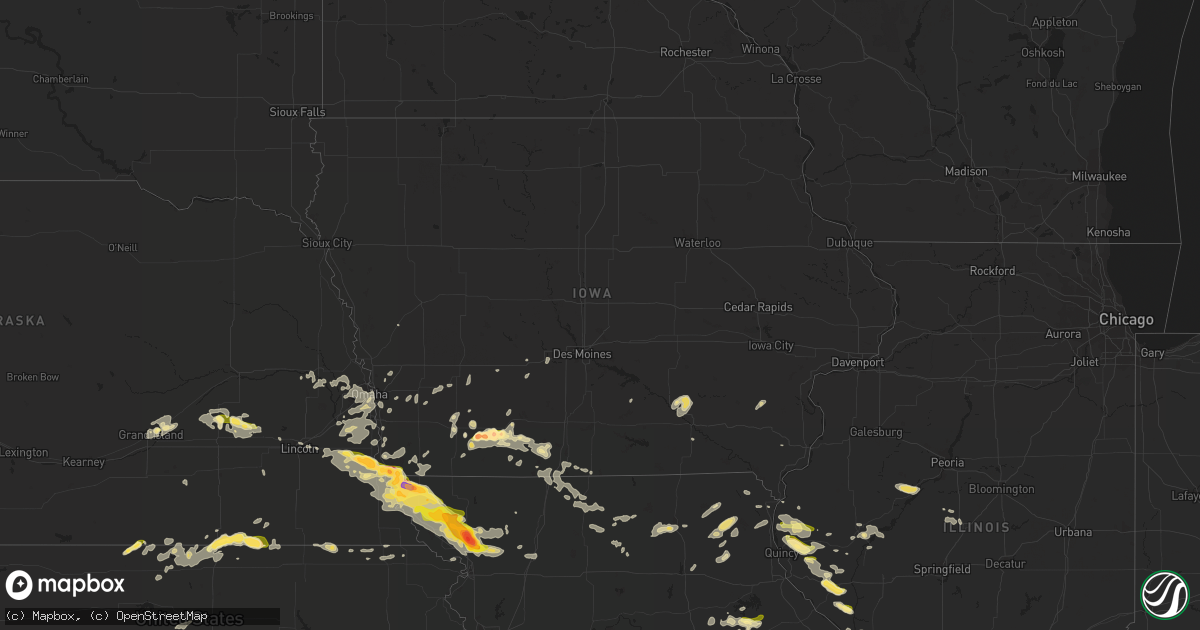 Hail map in Iowa on September 9, 2014