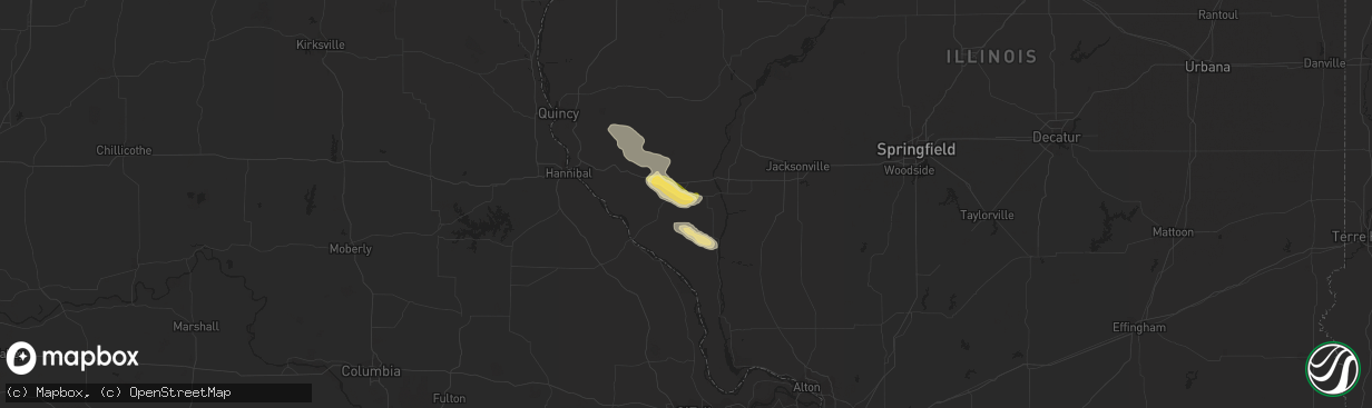 Hail map in Pittsfield, IL on September 9, 2014