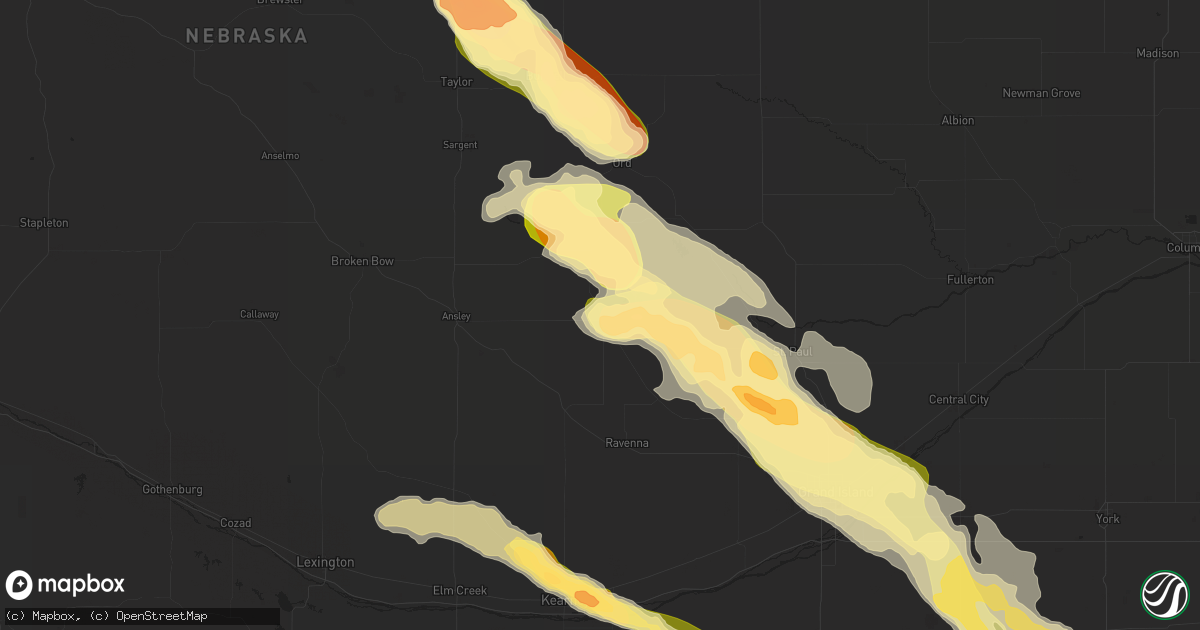 Hail map in Loup City, NE on September 9, 2015