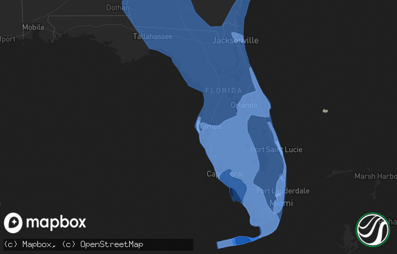 Hail map preview on 09-09-2017