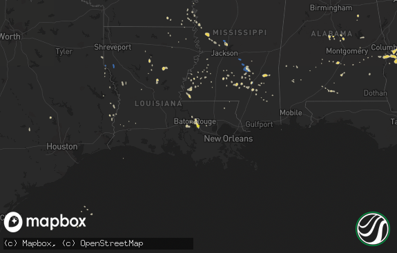 Hail map preview on 09-09-2019