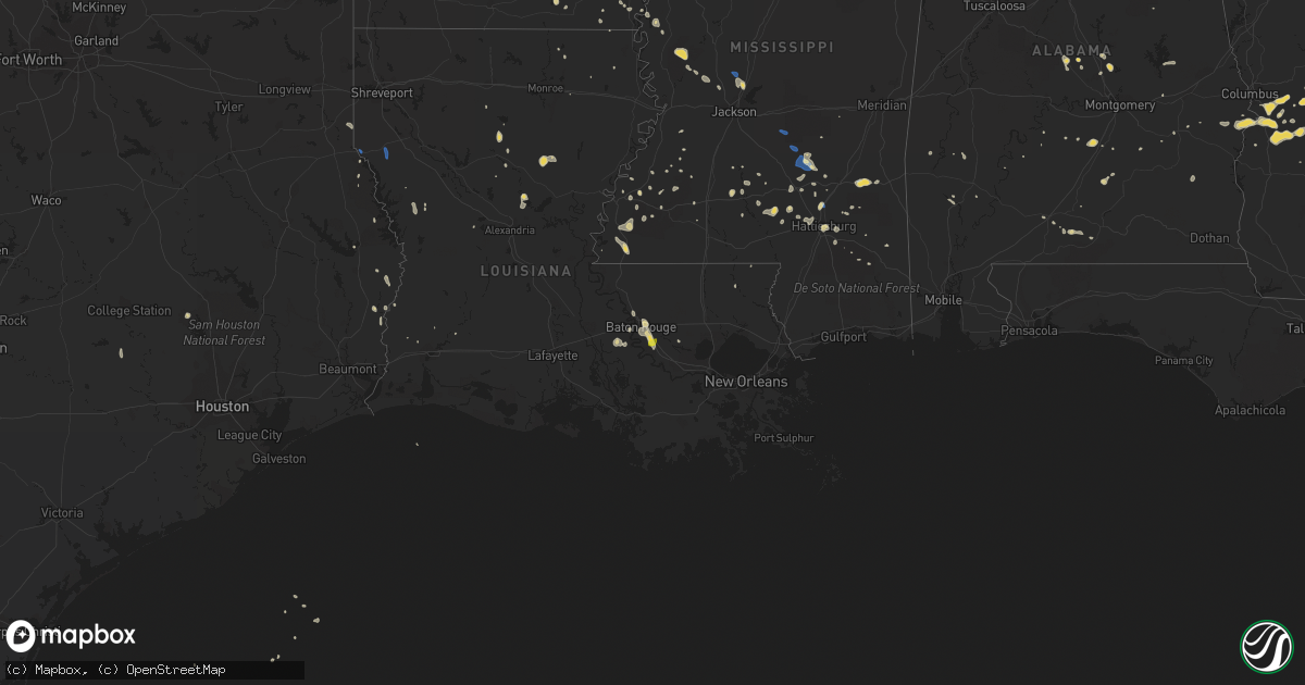 Hail map on September 9, 2019
