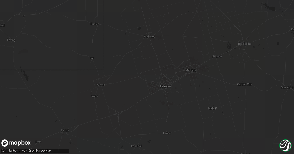 Hail map in Animas, NM on September 9, 2020
