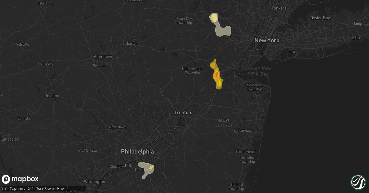 Hail map in Denville, NJ on September 9, 2023