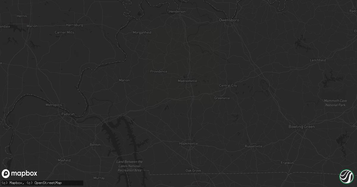 Hail map in Thornton, TX on September 9, 2023