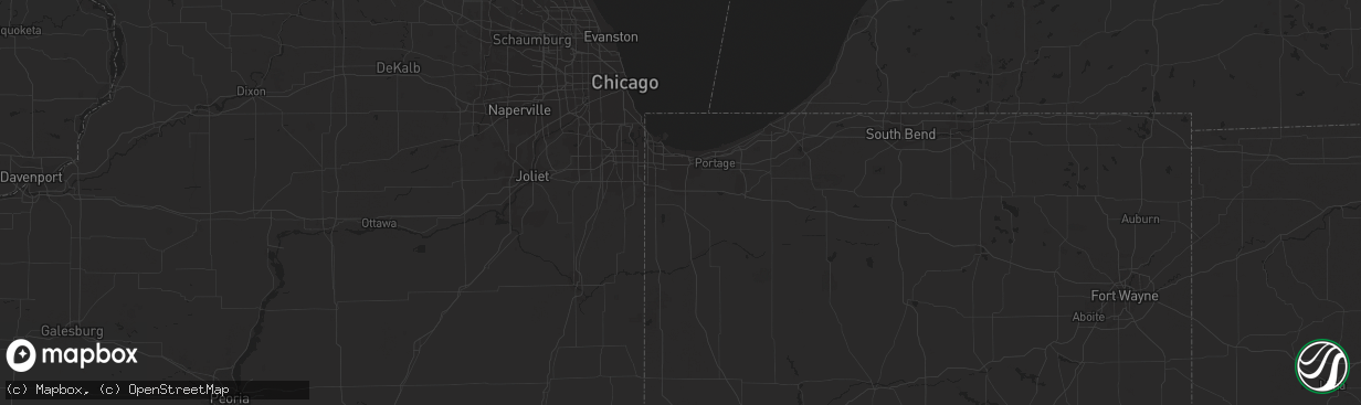 Hail map in Valentine, NE on September 9, 2023