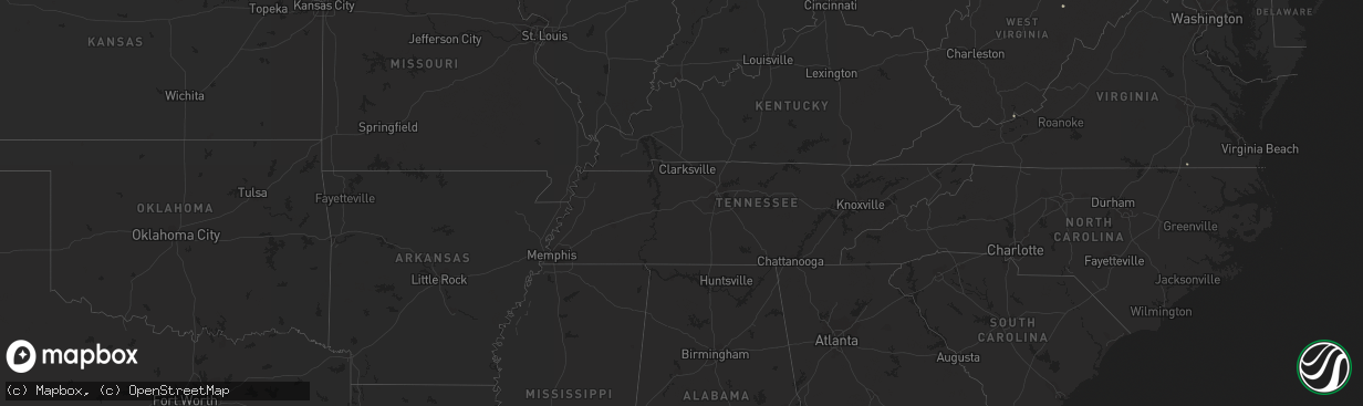 Hail map in West Virginia on September 9, 2023