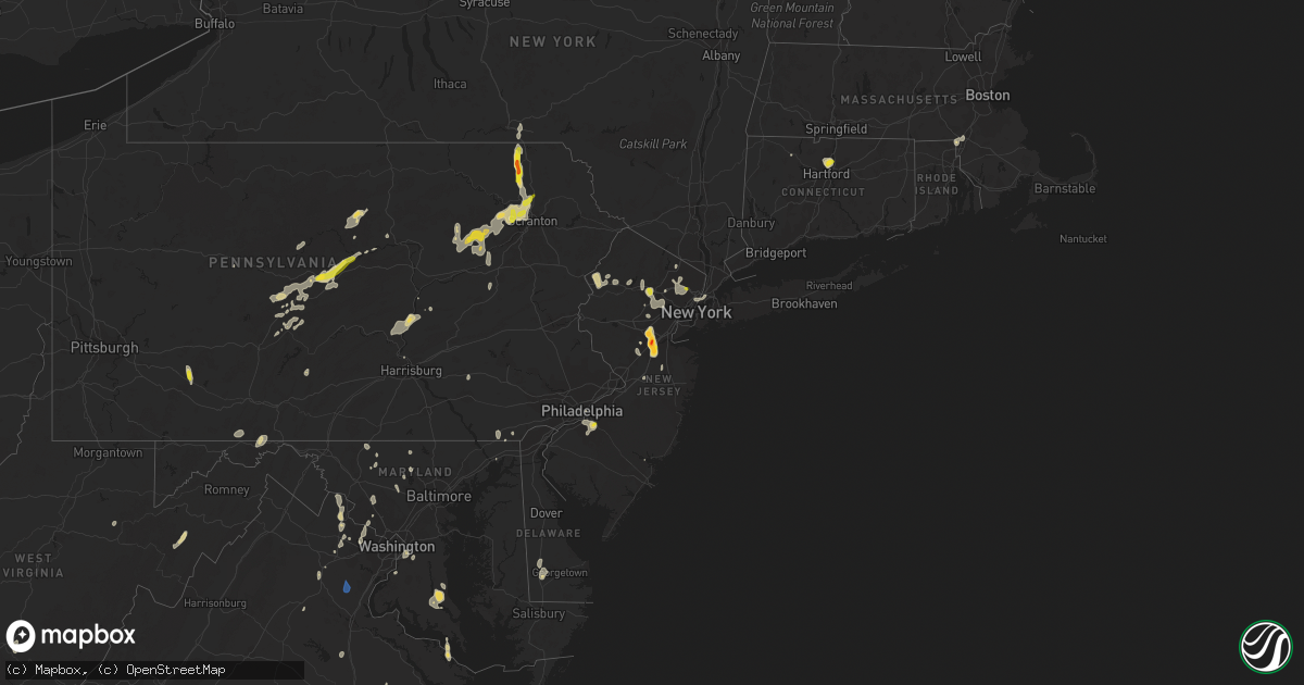 Hail map on September 9, 2023