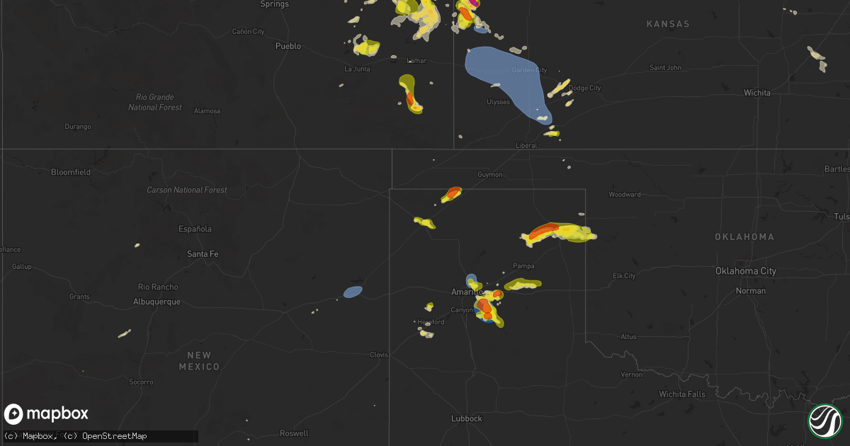 Hail map on September 9, 2025