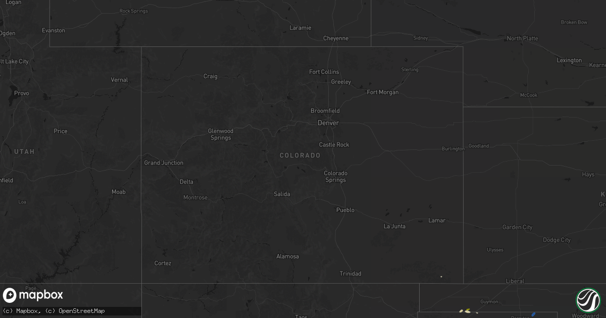 Hail map in Colorado on September 9, 2026