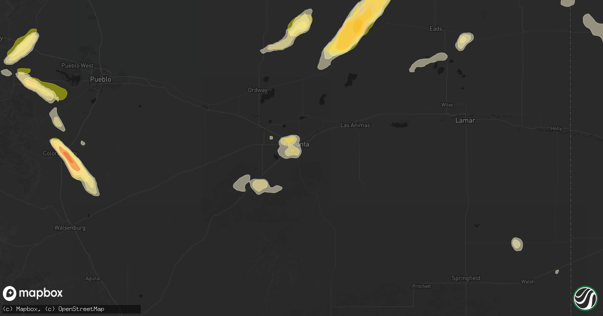 Hail map in La Junta, CO on September 9, 2026