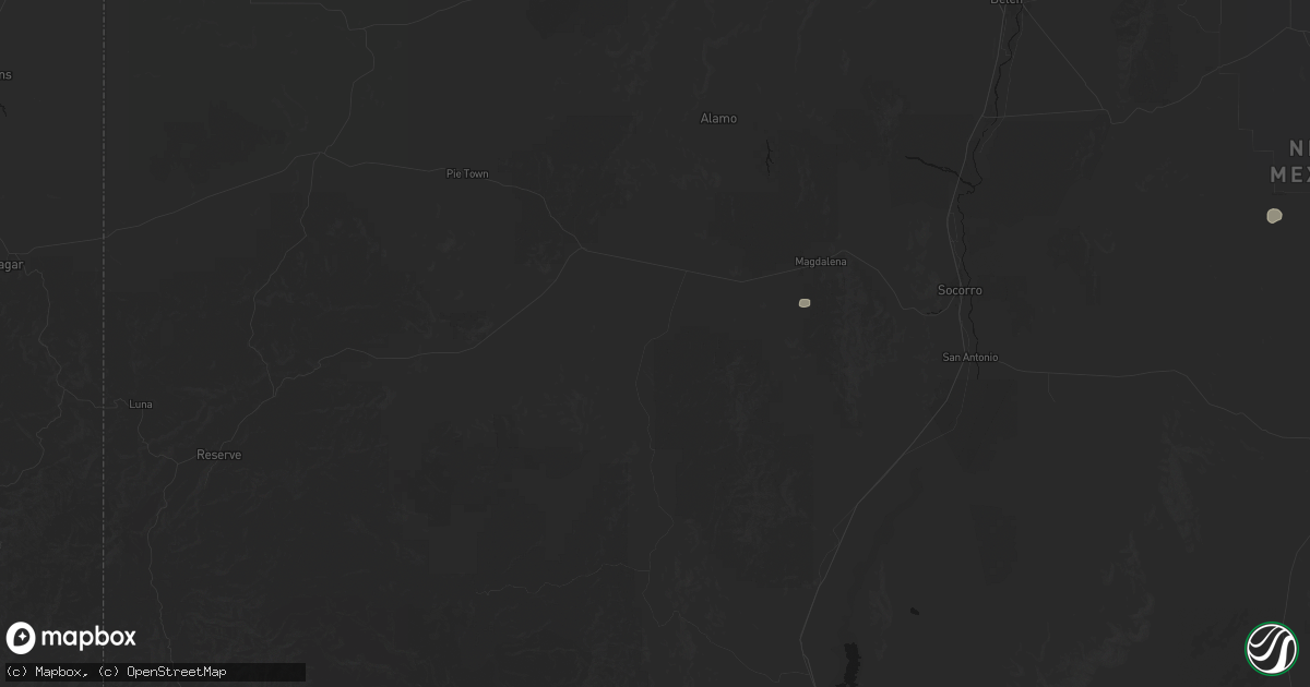 Hail map in Magdalena, NM on September 9, 2026