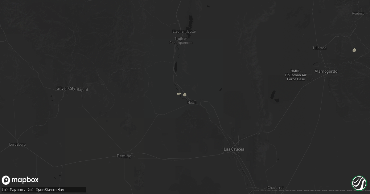 Hail map in Salem, NM on September 9, 2026