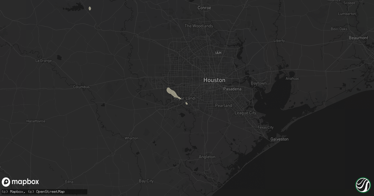 Hail map in Sugar Land, TX on September 9, 2026
