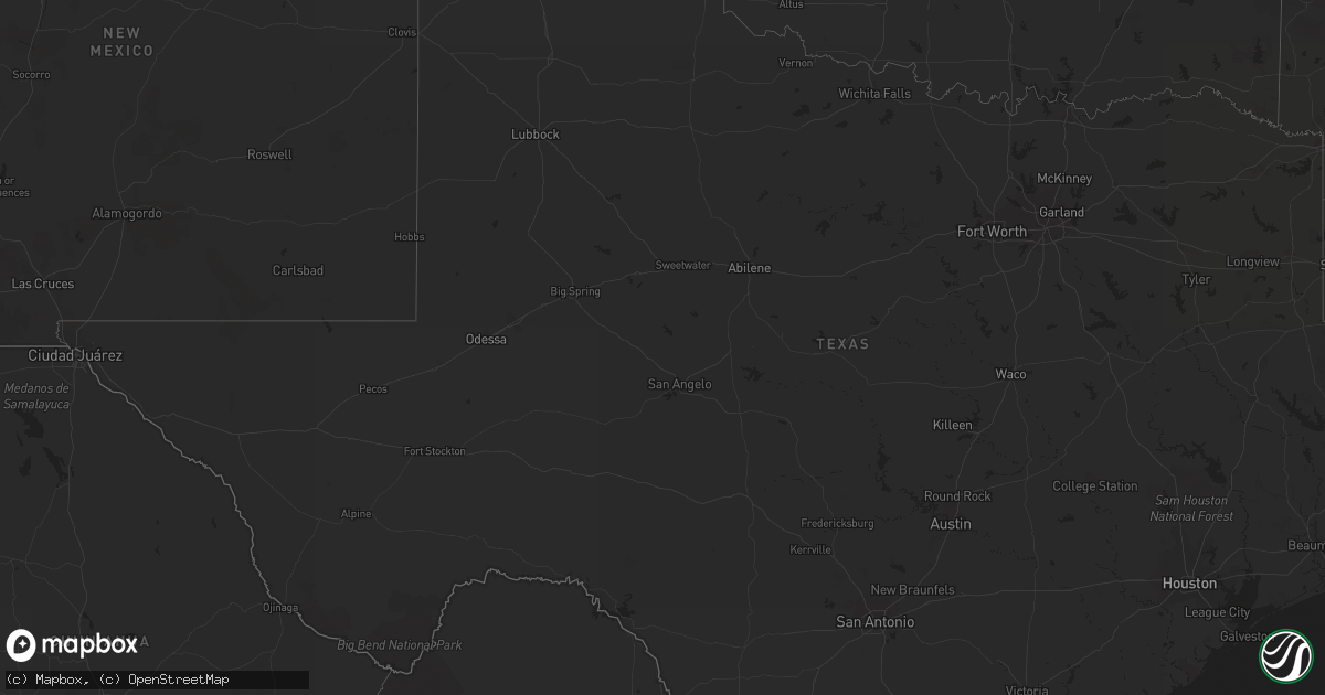 Hail map in Arizona on September 10, 2011