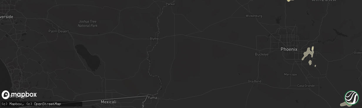 Hail map in Benson, AZ on September 10, 2011