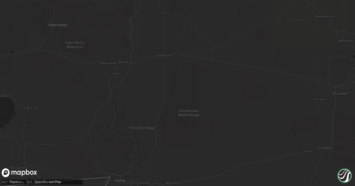 Hail map in Mesa, AZ on September 10, 2011