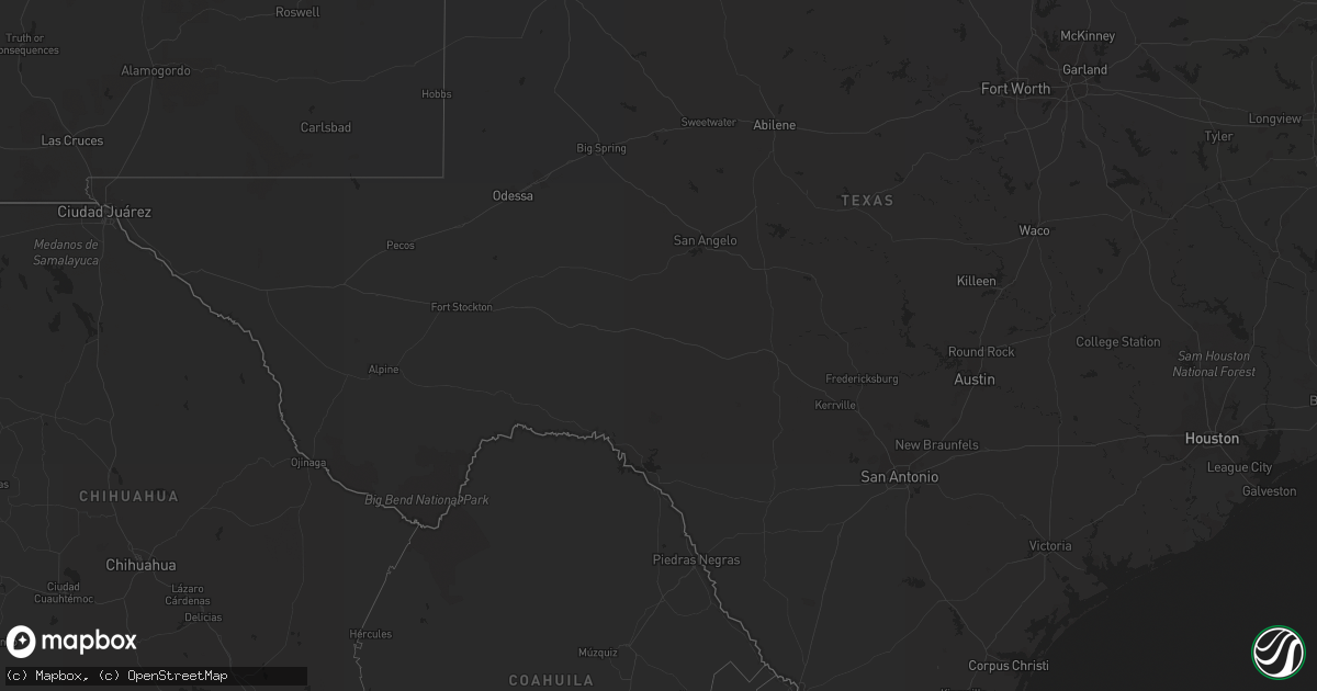 Hail map on September 10, 2011
