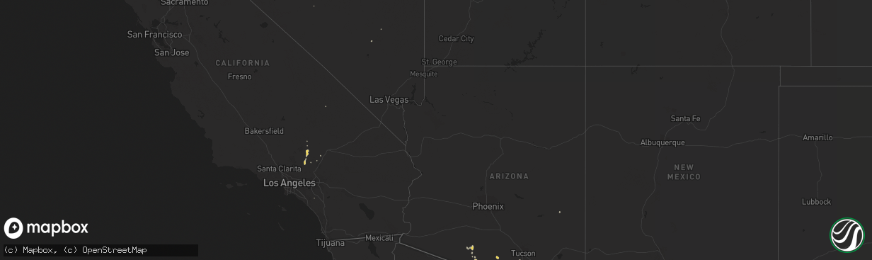 Hail map on September 10, 2012