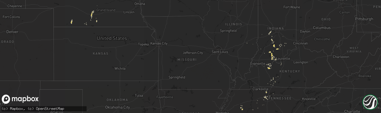 Hail map on September 10, 2013