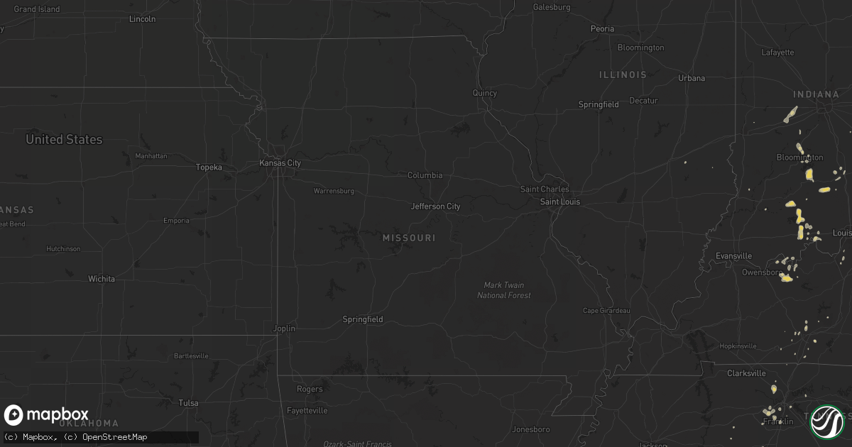 Hail map on September 10, 2013