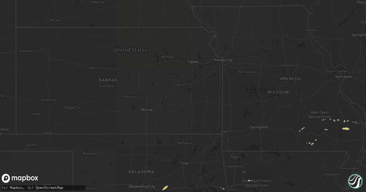 Hail map on September 10, 2014