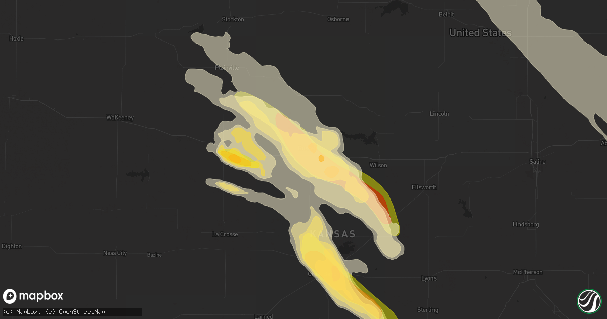 Hail map in Russell, KS on September 10, 2015