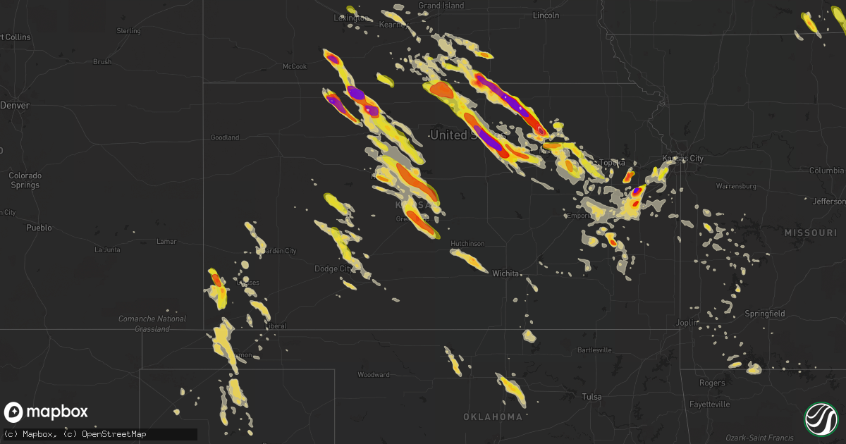 Hail map on September 10, 2015